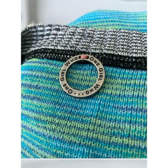 One Girl Who Womens XS Colorful Hippie Boho Button Down Cardigan Sweater Pockets - Picture 7 of 10